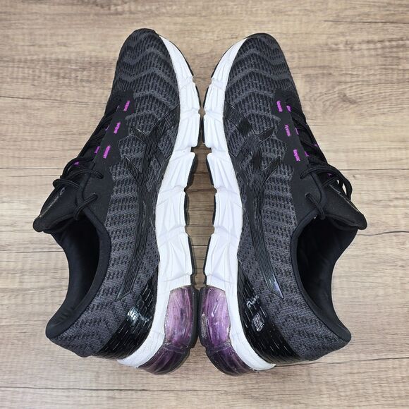Asics Gel Quantum 180 5 Women's Size 11.5 Black Gray Purple Sneakers (1022A164) - Picture 5 of 10